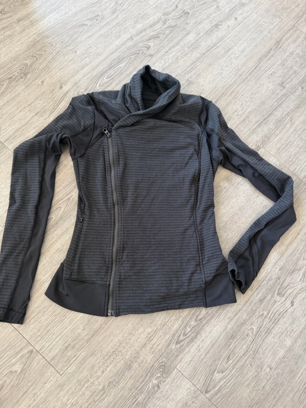 lululemon athletica Charcoal Asymmetrical Zip Utility Jacket